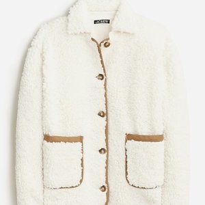NWT J Crew Faux sherpa Barn Jacket Size XS